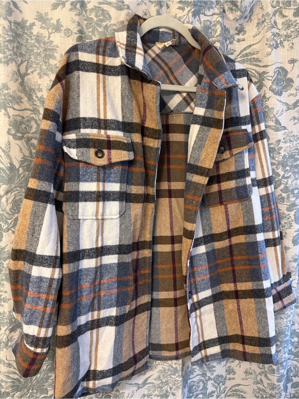 BiBi Plaid Utility Shacket